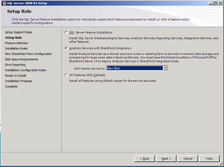 Analysi Services setup with PowerPivot integration