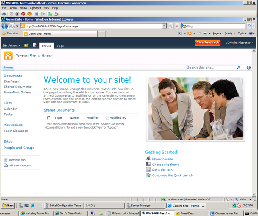 PowerPivot for SharePoint website